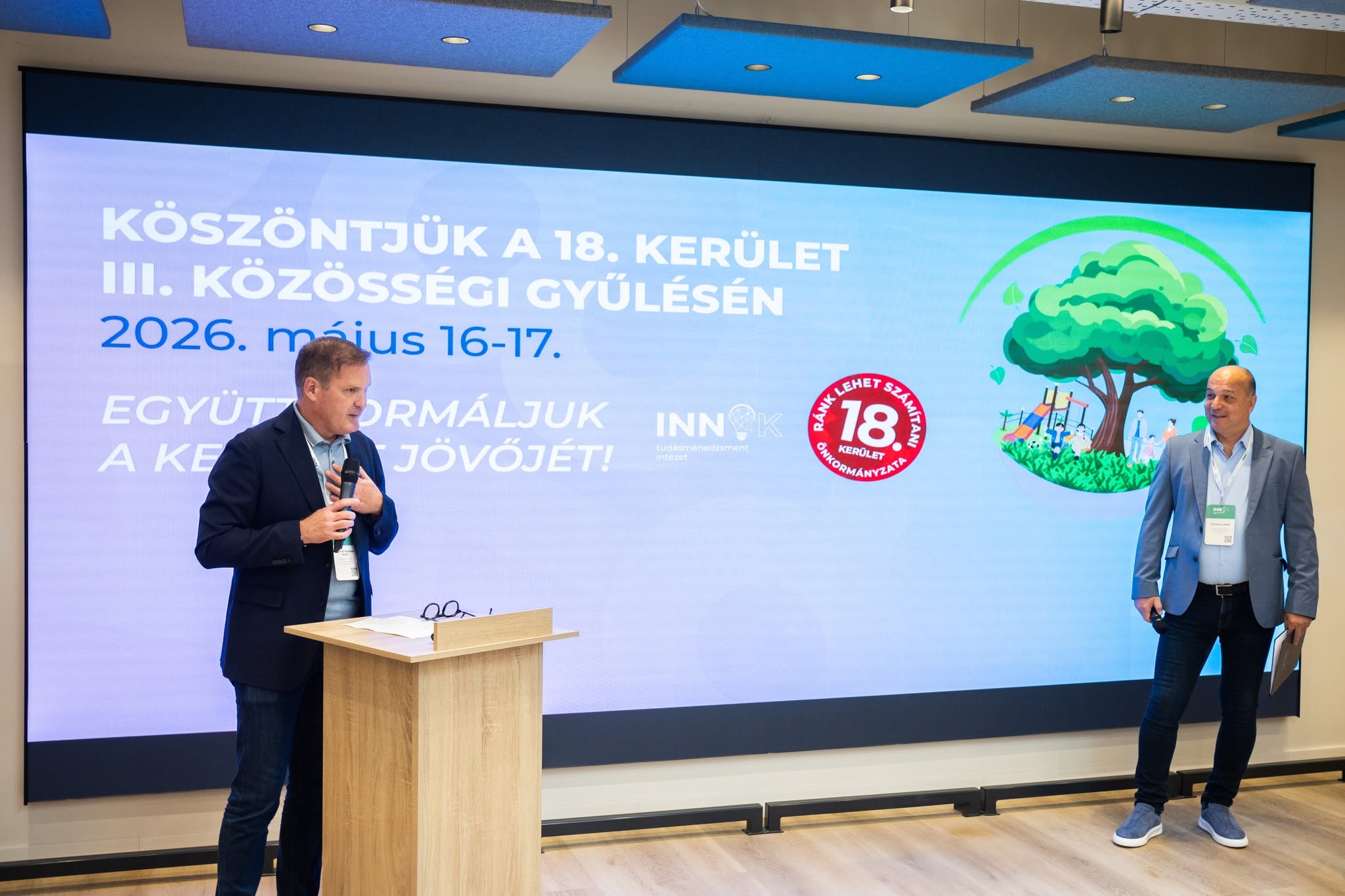 Közösségi gyűlés plenáris ülése a budapesti XVIII. kerületben
